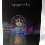 Mickey Fun Wheel Birthday Card - California..