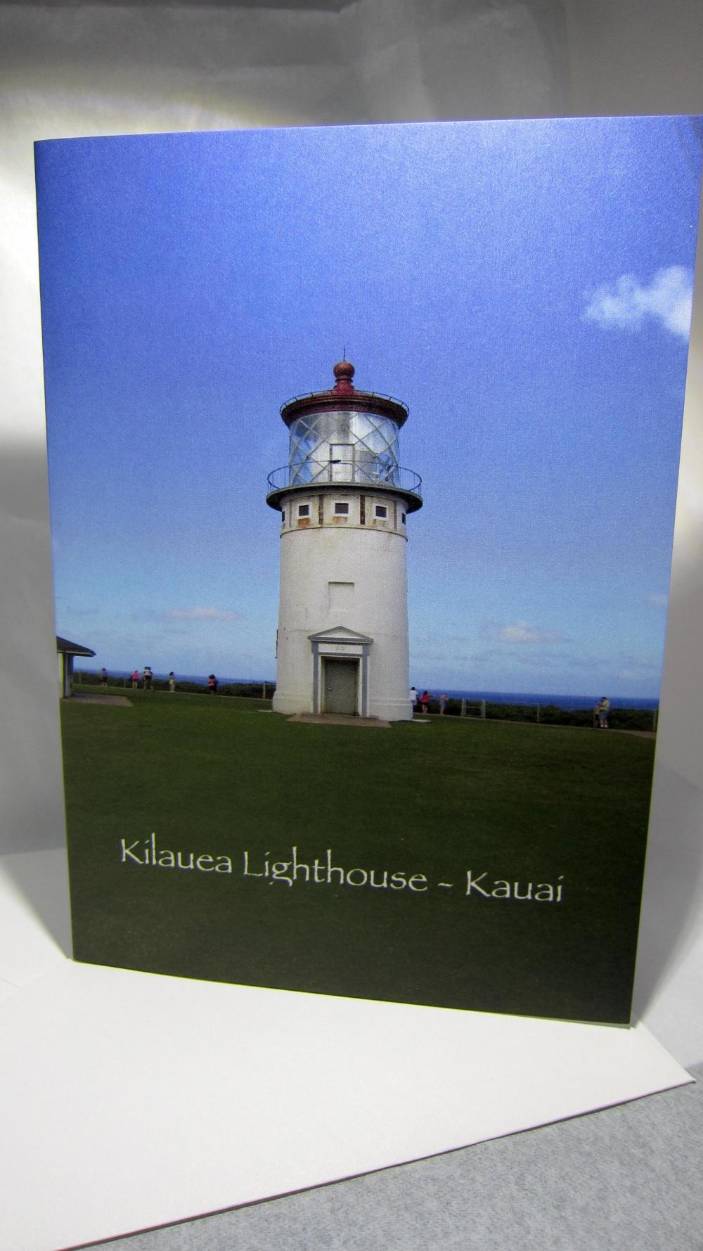 Lighthouse Greeting Card - Kilauea Lighthouse, Kauai, Hawaii