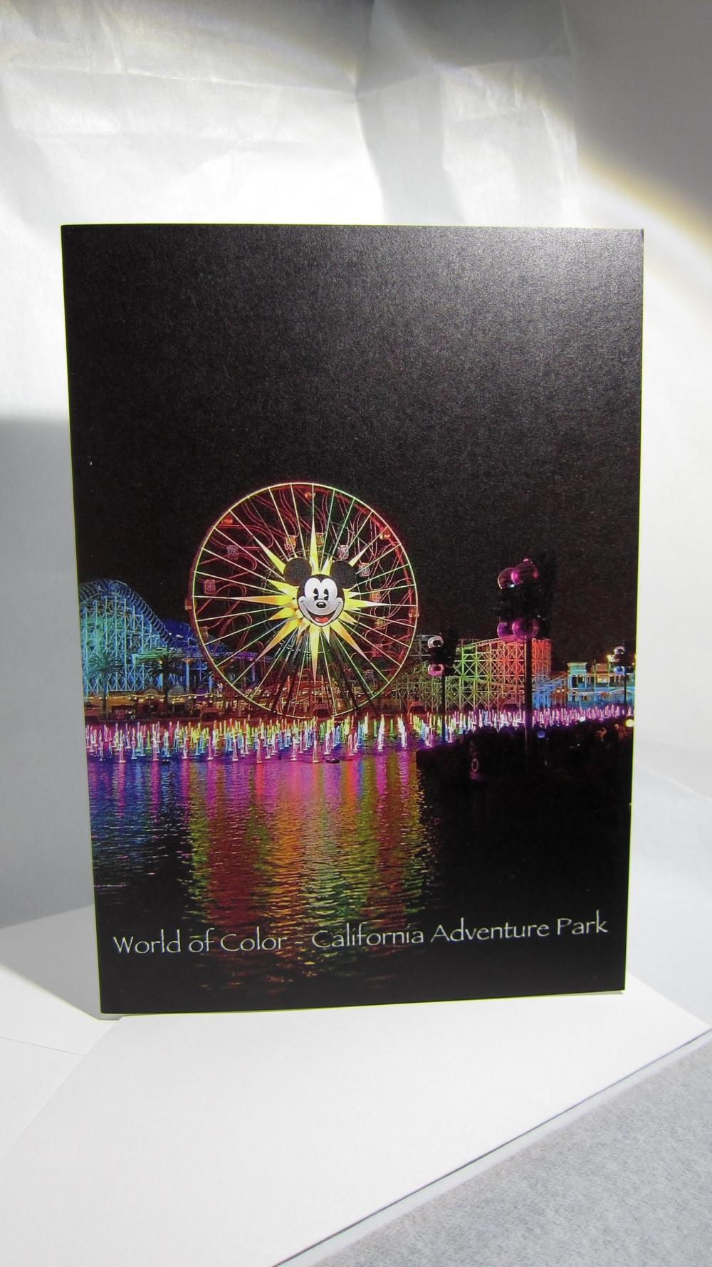 Mickey's Fun Wheel Greeting Card - World Of Color, California Adventure Park